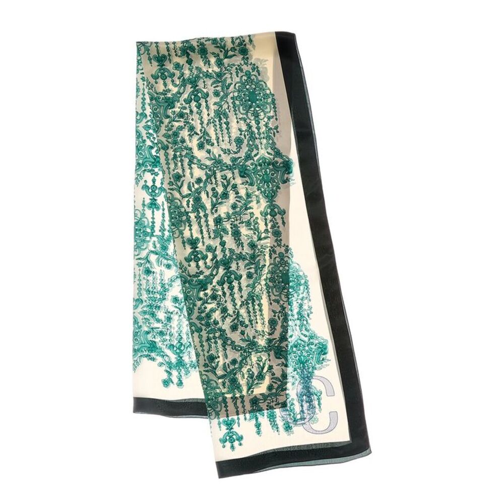 Jimmy Choo Silk Scarf, Green
